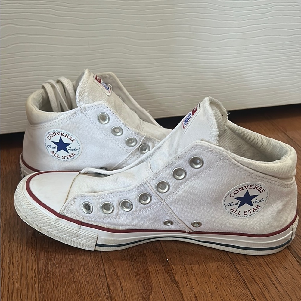 Converse All Star White High-Top Sneakers - Picture 4 of 5